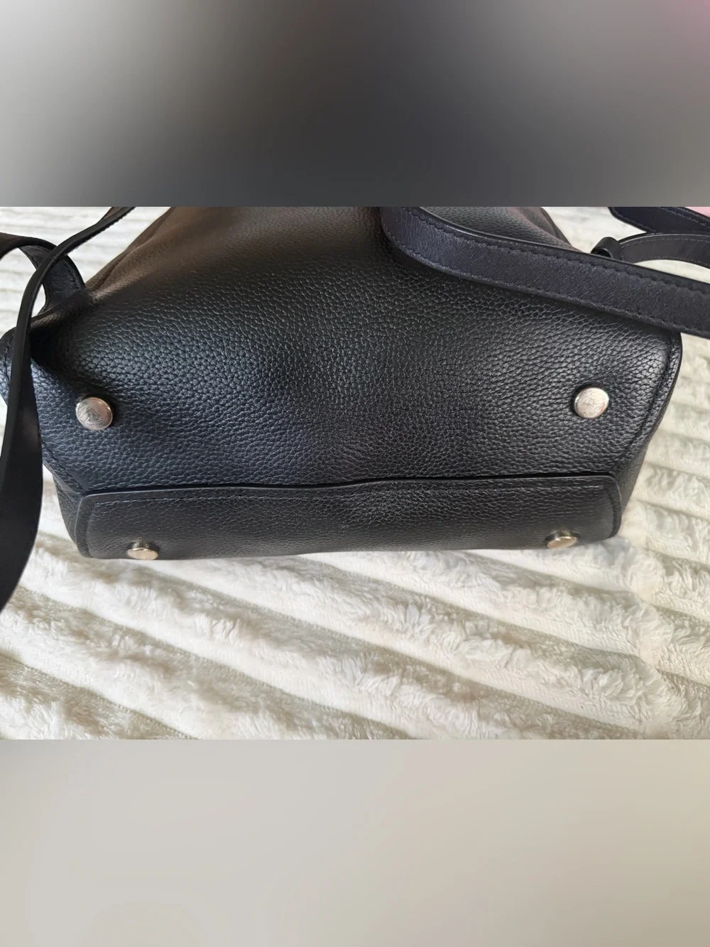 kate spade Black Pebbled Leather Backpack